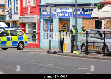 Szene der Massenerschießungen von Derrick Bird in Whitehaven Cumbria UK Stockfoto