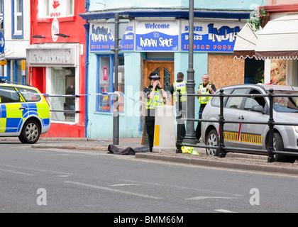 Szene der Massenerschießungen von Derrick Bird in Whitehaven Cumbria UK Stockfoto