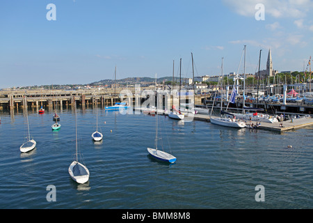Hafen von Dun Laoghaire, Co. Dublin, Irland Stockfoto