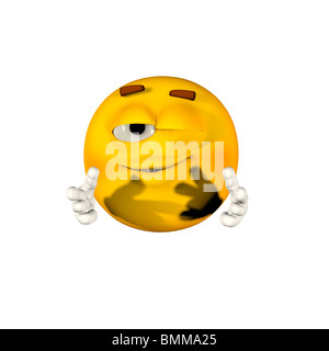 Winking Emoticon Stockfoto