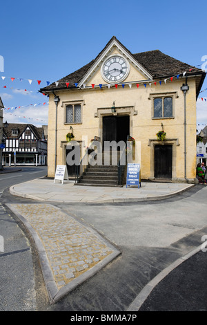 Tetbury Marktplatz - Gloucestershire Stockfoto