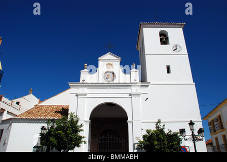 Apostels Santiago Kirche, Monda, Provinz Malaga, Andalusien, Spanien, Westeuropa. Stockfoto