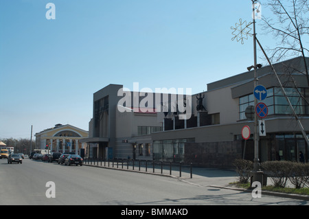 Sehenswürdigkeiten, Straße und Gebäude von Petrosawodsk, Karelien, Russland Stockfoto