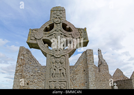 Clonmacnoice Kloster, Co. Offaly, Irland Stockfoto