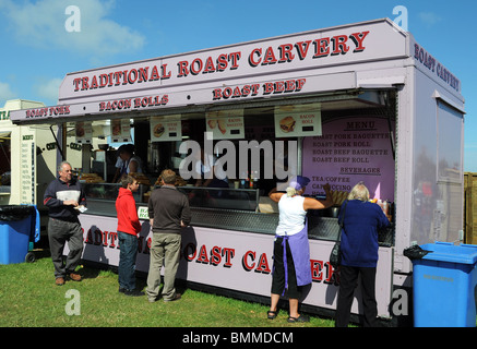 ein Fast-Food-Stand auf der royal Cornwall zeigen, Wadebridge, Cornwall, uk Stockfoto