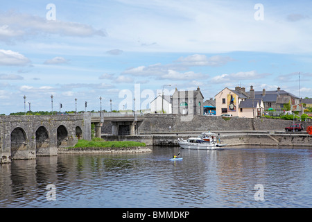 Shannonbridge, River Shannon, Co. Offaly, Irland Stockfoto