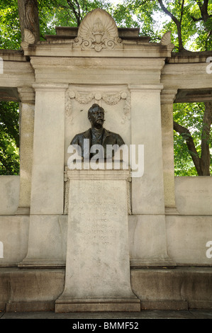 Richard Morris Hunt Skulptur, Central Park, New York City, USA Stockfoto