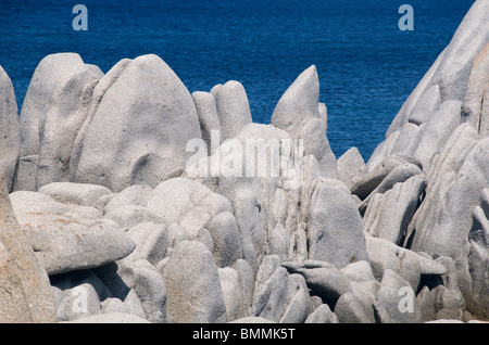 Felsen Lavezzi-Inseln, Korsika, Frankreich Stockfoto