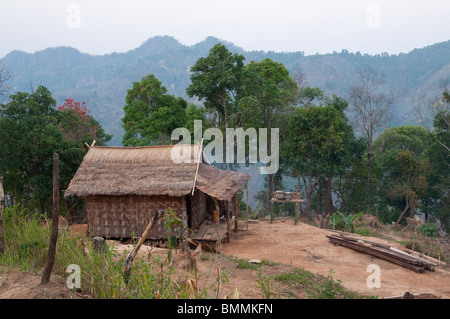 Myanmar. Burma. Shan-Staat. Kam Bah geb. Dorf Stockfoto