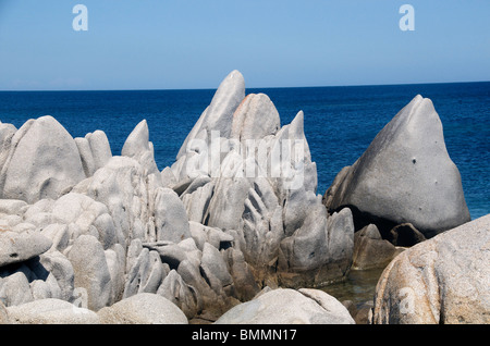 Felsen, Lavezzi-Inseln, Korsika, Frankreich Stockfoto