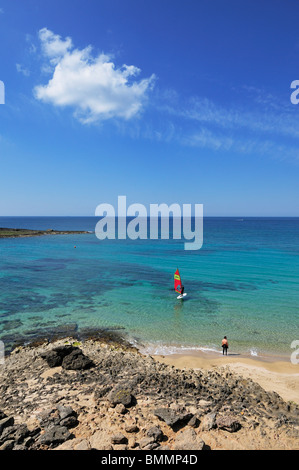 Torre San Giovanni. Puglia. Salento. Italien. Kristallklare Wasser des Torre San Giovanni. Stockfoto