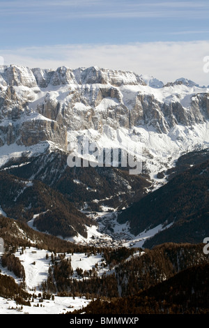 Gruppo Sella, Sella Gruppe, Wolkenstein-Dolomiten-Italien Stockfoto