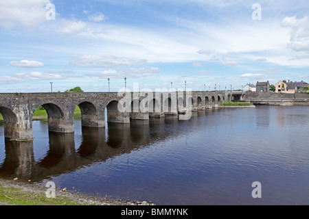 Shannonbridge, River Shannon, Co. Offaly, Irland Stockfoto