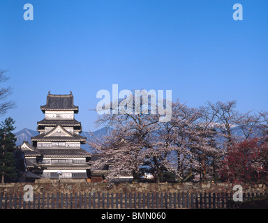 Burg Matsumoto, Präfektur Nagano, Japan Stockfoto