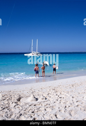 Paradies Insel Cabbage Beach Stockfoto