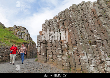 Kristallring Causeway, Co. Antrim, Nordirland Stockfoto