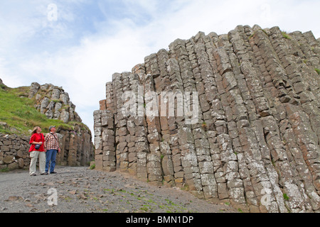 Kristallring Causeway, Co. Antrim, Nordirland Stockfoto