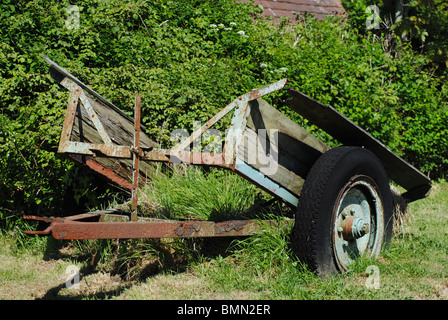 Verfallenes Holz Anhänger in der Marshwood Vale, Dorset, England Stockfoto
