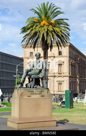 Park neben Victoria Parlament Spring Street Stockfoto