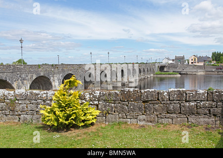 Shannonbridge, River Shannon, Co. Offaly, Irland Stockfoto