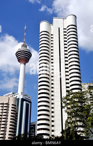 Gebäude, Menara Tower, Shangri-La Hotel, Kuala Lumpur, Malaysia Stockfoto