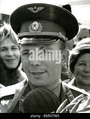 Juri GAGARIN (1934-1968), sowjetischer Kosmonaut, der als erster Mensch die Erde in den Weltraum umkreisen war Stockfoto