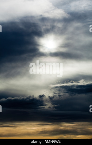 Ungewöhnliche Cloud Effekt über Exmoor, Somerset Stockfoto