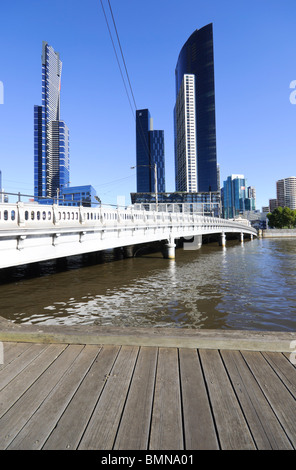 Queen es Bridge, Melbourne, Australien. Bitte klicken Sie für weitere Infos. Stockfoto