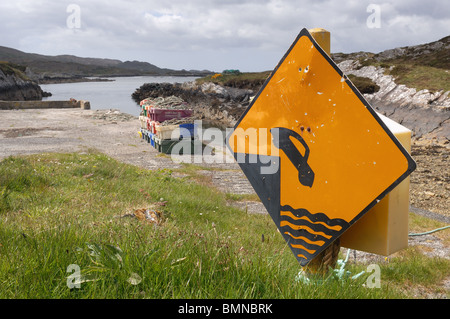 Warnschild - John Gollop Stockfoto