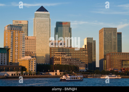 London, Isle Of Dogs Skyline von Canary Wharf Stockfoto