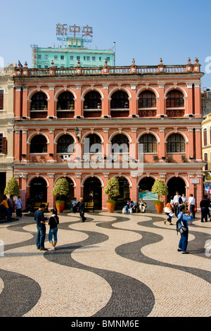 Asien, China, Macau, Senatsplatz, Largo De Senado Stockfoto