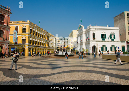 Asien, China, Macau, Senatsplatz, Largo De Senado Stockfoto