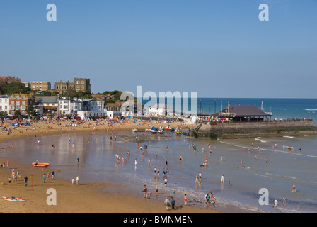 Europa, Großbritannien, England, Kent, Broadstairs Beach Viking Bay Stockfoto