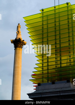 Europa, Großbritannien, England, London Trafalgar Square Skulptur Stockfoto