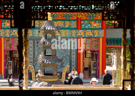 Neue Gebiete, Wun-Chuen-Sin-Koon-Tempel Stockfoto