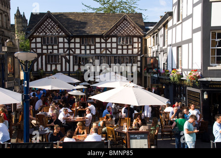 Manchester, alte Wellington Pub Stockfoto