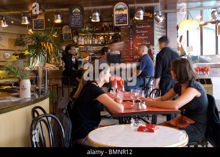 Paris, Cafe Interior Stockfoto