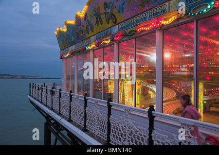 Brighton Palace Pier, Festplatz Stockfoto