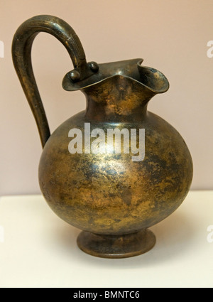 Bronzene Schüssel Keramik 800 v. Chr. Gordiom Phryger Zeitraum phrygische Hittite Hethiter König Midas Anatolische Museum Ankara Stockfoto