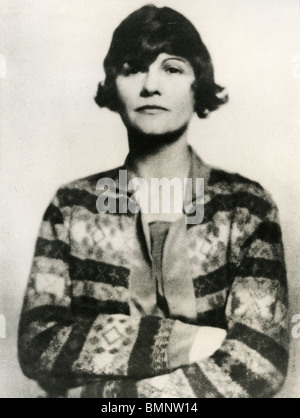 COCO CHANEL - französischer Modeschöpfer (1883-1971) hier im Jahre 1926 Stockfoto