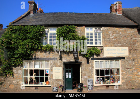 Shop und Café in Abbotsbury, Dorset, Großbritannien Stockfoto