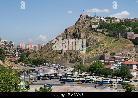 Bus Station alte Ankara Türkei Zitadelle Stadt Türkisch Stockfoto