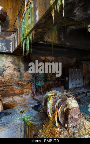 Bergbau und industrielle Einrichtungen veraltet Stockfoto