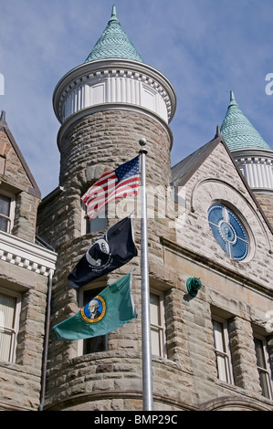 Außenansicht des historischen alten Capitol Gebäude im Zentrum von Olympia, Washington. Stockfoto