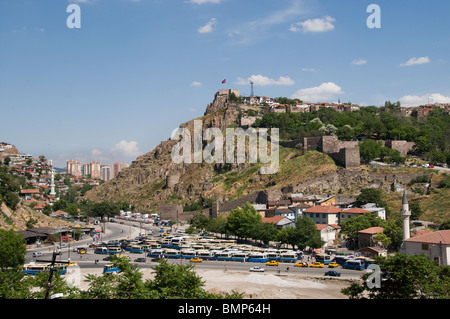 Bus Station alte Ankara Türkei Zitadelle Stadt Türkisch Stockfoto