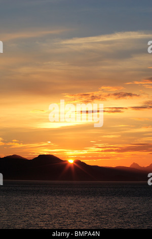 Sonnenuntergang; Haines; Haines Borough; Alaska; Vereinigte Staaten von Amerika Vereinigte Staaten von Amerika Stockfoto