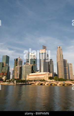 Central Business District-Singapur Stockfoto