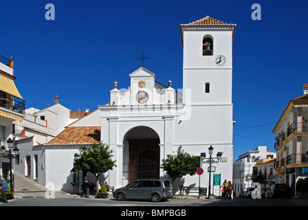 Apostels Santiago Kirche, Monda, Provinz Malaga, Andalusien, Spanien, Westeuropa. Stockfoto