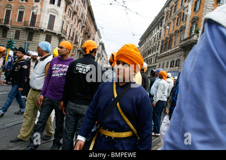 Vaisakhi Sikh Festivals in Rom Italien 2010 Stockfoto