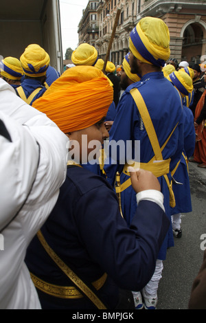 Vaisakhi Sikh Festivals in Rom Italien 2010 Stockfoto